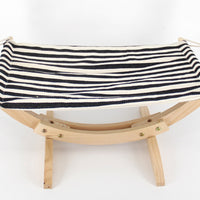 HKM-6222781 Removable and Washable Breathable Cat Hammock with Wooden Frame and Plush Mattress