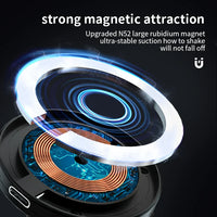 HKM-622291 360-Degree Rotating Wireless Charger and Magnetic Car Phone Holder with Suction Cup Mount