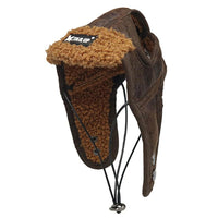HKM-6223549 Pilot Hat for Small and Medium-Sized Dogs - Adjustable Flying Cap in Black and Brown