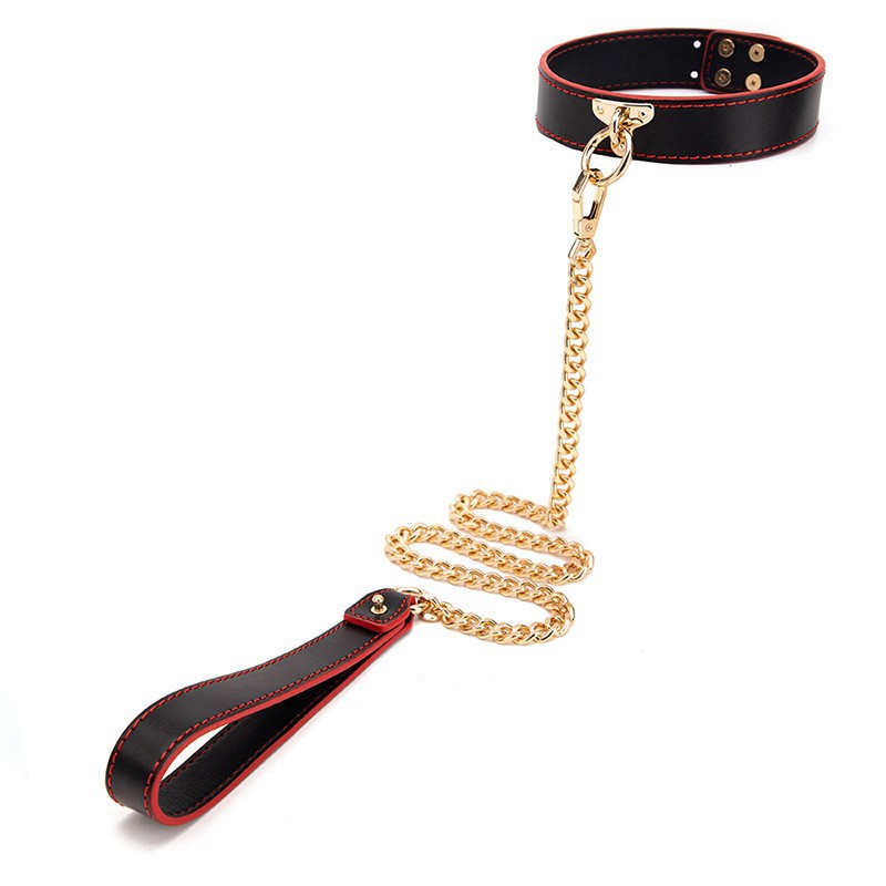 HKM-6223805 Belleish Interactive Collar - Variety of Styles in Black and Red, PU Material, Perfect for Roleplaying