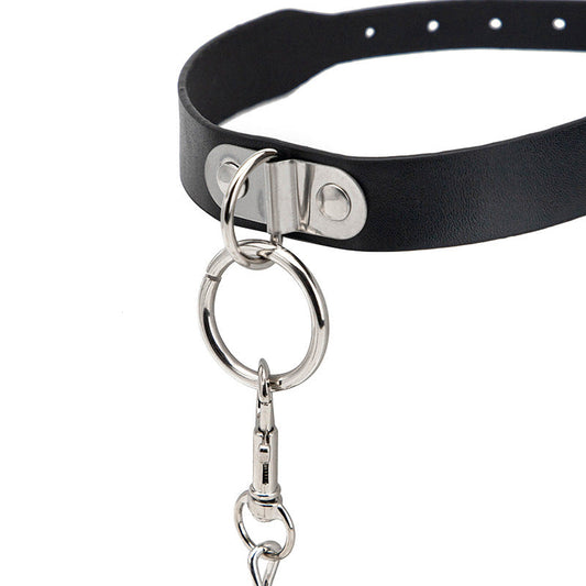 HKM-6223805 Belleish Interactive Collar - Variety of Styles in Black and Red, PU Material, Perfect for Roleplaying