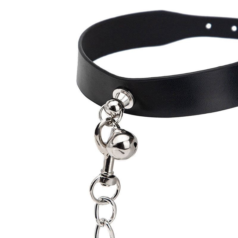 HKM-6223805 Belleish Interactive Collar - Variety of Styles in Black and Red, PU Material, Perfect for Roleplaying