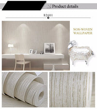 HKM-622419 Textured Solid Colour 3D Vinyl Wallpaper Peel and Stick Home Decor