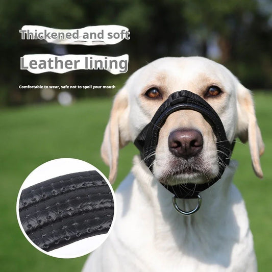 HKM-6224445 Adjustable Anti-Bite & Anti-Barking Dog Muzzle with Soft Foam and Enhanced Comfort