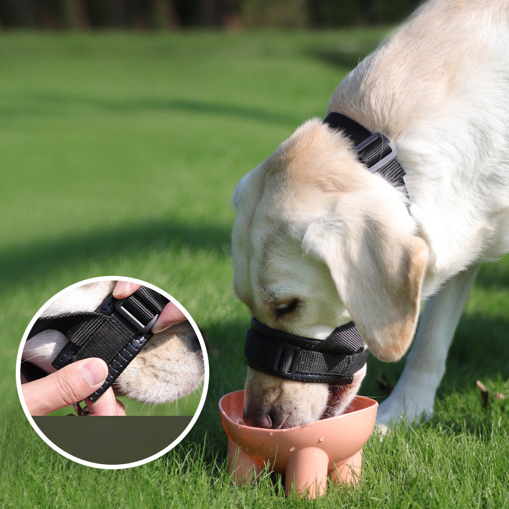 HKM-6224445 Adjustable Anti-Bite & Anti-Barking Dog Muzzle with Soft Foam and Enhanced Comfort