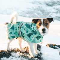 HKM-6225597 Warm Waterproof Quilted Dog Cotton Jacket in Emerald Green and Orange Red - Sizes M to 4XL