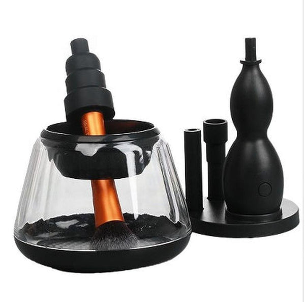 HKM-622611 Electric Makeup Brush Cleaner with 3 Silicone Cans - Compact and Portable Design