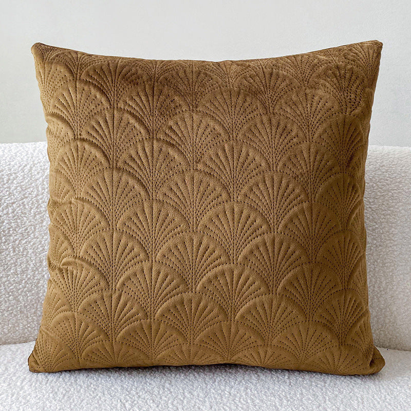 HKM-622611 Solid Color Flannelette Cushion Pillow - 45x45cm Bedside and Office Use