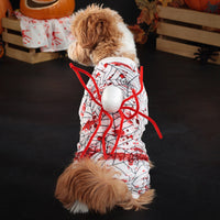 HKM-6227517 Personalized Halloween Bloodshot Spider Skirt for Dogs, Casual Pet Clothing in Multiple Sizes