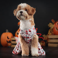 HKM-6227517 Personalized Halloween Bloodshot Spider Skirt for Dogs, Casual Pet Clothing in Multiple Sizes