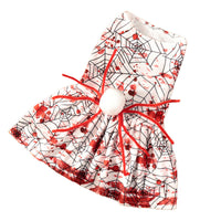 HKM-6227517 Personalized Halloween Bloodshot Spider Skirt for Dogs, Casual Pet Clothing in Multiple Sizes