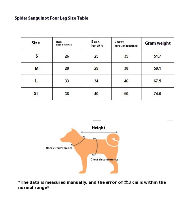 HKM-6227517 Personalized Halloween Bloodshot Spider Skirt for Dogs, Casual Pet Clothing in Multiple Sizes