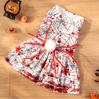 HKM-6227517 Personalized Halloween Bloodshot Spider Skirt for Dogs, Casual Pet Clothing in Multiple Sizes