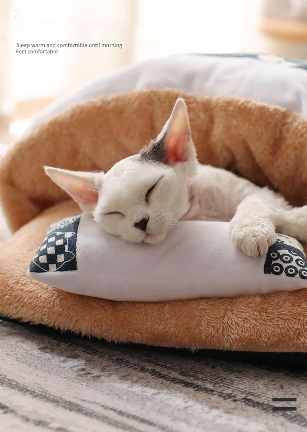 HKM-6227773 Removable and Washable Cat Litter Nest in Red and Blue - Size Options S, M, L
