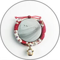 HKM-6228925 Small Pet Collar with Japanese Bell for Cats and Dogs - Multiple Styles Available