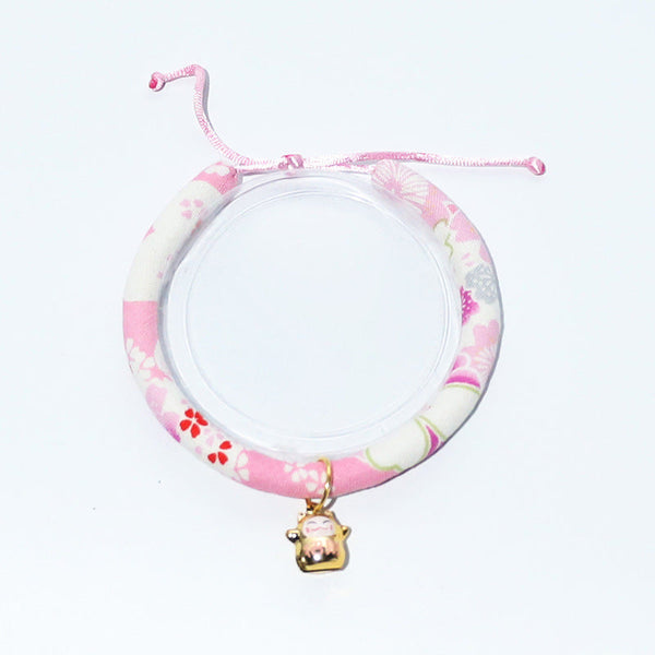 HKM-6228925 Small Pet Collar with Japanese Bell for Cats and Dogs - Multiple Styles Available
