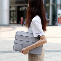 HKM-622931 Portable 15.6 Inch Laptop Sleeve with Multiple Pockets - Ideal Handbag for Men and Women