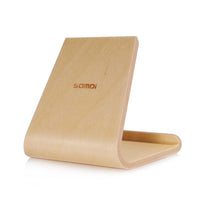 HKM-623251 Double-Sided Tablet Stand in Birch and Walnut Finish, Compact Design, Lightweight at 92g