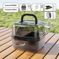 HKM-6233149 Portable Outdoor Hamster Travel Cage with Water Dispenser and Running Wheel
