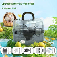 HKM-6233149 Portable Outdoor Hamster Travel Cage with Water Dispenser and Running Wheel