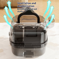 HKM-6233149 Portable Outdoor Hamster Travel Cage with Water Dispenser and Running Wheel