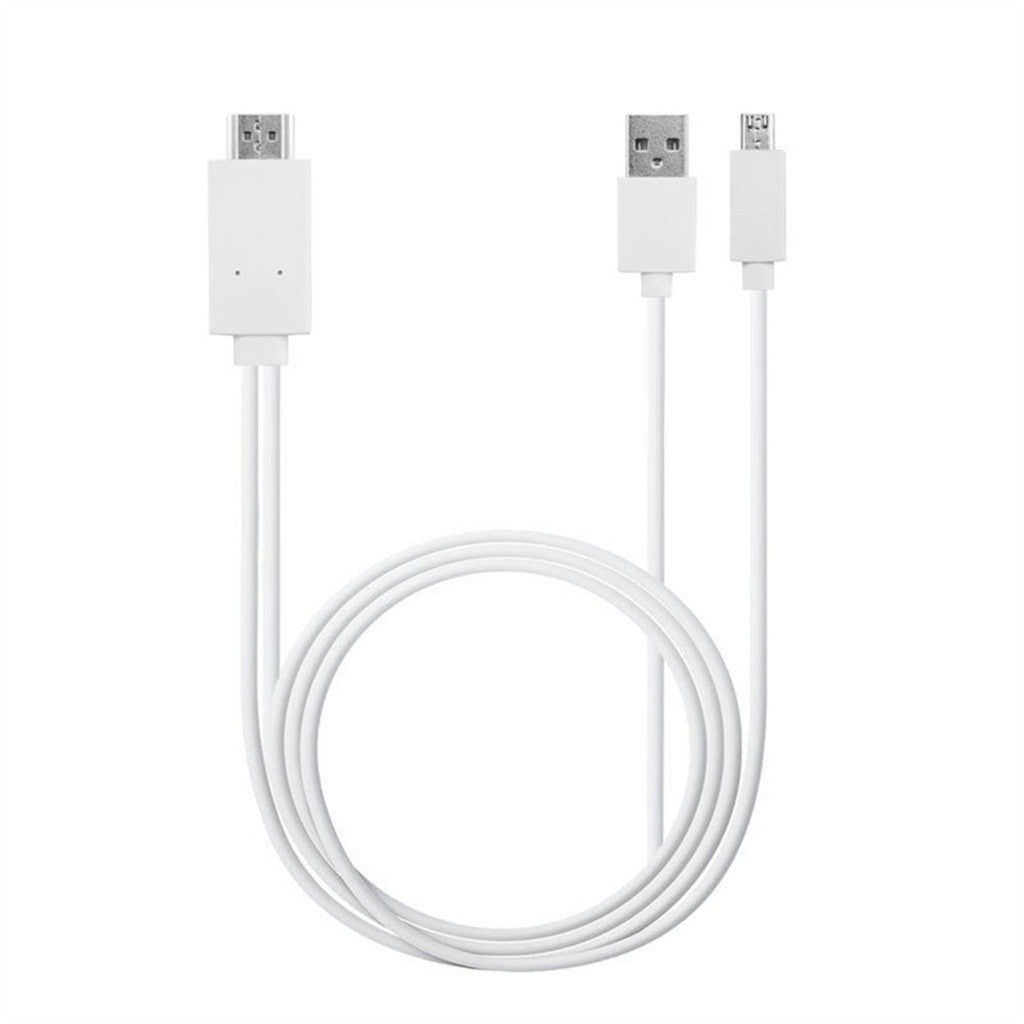 HKM-623379 2m HDMI Adapter Cable for Mobile Phone to TV HD Video Output - Available in White, Red, Black