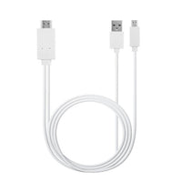 HKM-623379 2m HDMI Adapter Cable for Mobile Phone to TV HD Video Output - Available in White, Red, Black