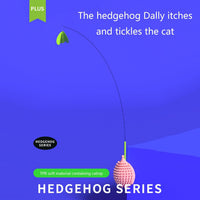 HKM-6234173 Hedgehog-Shaped Interactive Cat Toy and Scratcher for Playtime and Grooming
