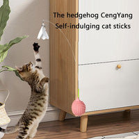 HKM-6234173 Hedgehog-Shaped Interactive Cat Toy and Scratcher for Playtime and Grooming