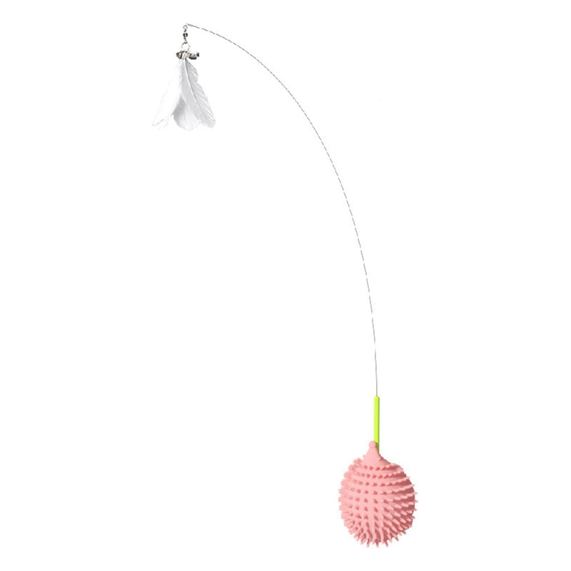 HKM-6234173 Hedgehog-Shaped Interactive Cat Toy and Scratcher for Playtime and Grooming