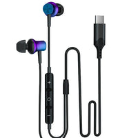HKM-623443 Wired Type C Earphones with Mic and Volume Control for iPhone 15, Huawei, and Samsung Devices