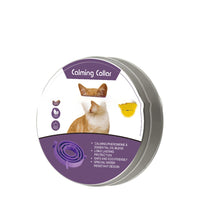HKM-6234685 Anxiety-Relieving Adjustable Pet Collars for Large Dogs (62cm) & Small Cats (38cm) - Durable Plastic Design