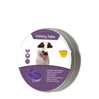 HKM-6234685 Anxiety-Relieving Adjustable Pet Collars for Large Dogs (62cm) & Small Cats (38cm) - Durable Plastic Design