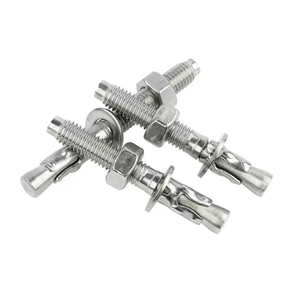 HKM-623571 M10 Hex Bolt, 201/304 Stainless Steel, DIN Standard, External Expansion, Plain Finish, M4 Thread
