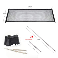 HKM-6236861 Portable Pet Isolation Net - Folding Safety Playpen for Dogs, Black Nylon with Sticky Hooks, Available in Small and Large Sizes