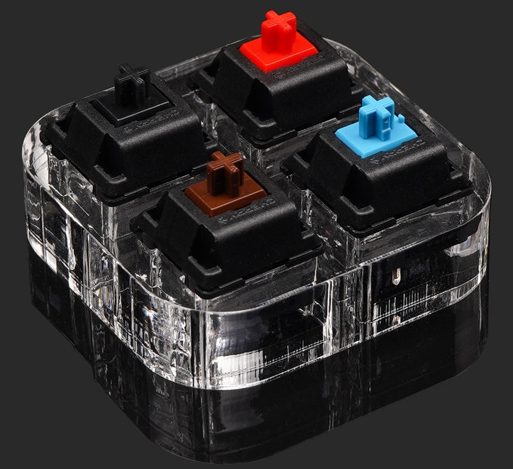 HKM-623763 Cherry Four-Axis Mechanical Keyboard Shaft Tester - USB Wired Connection, Non-Waterproof, ABS Material