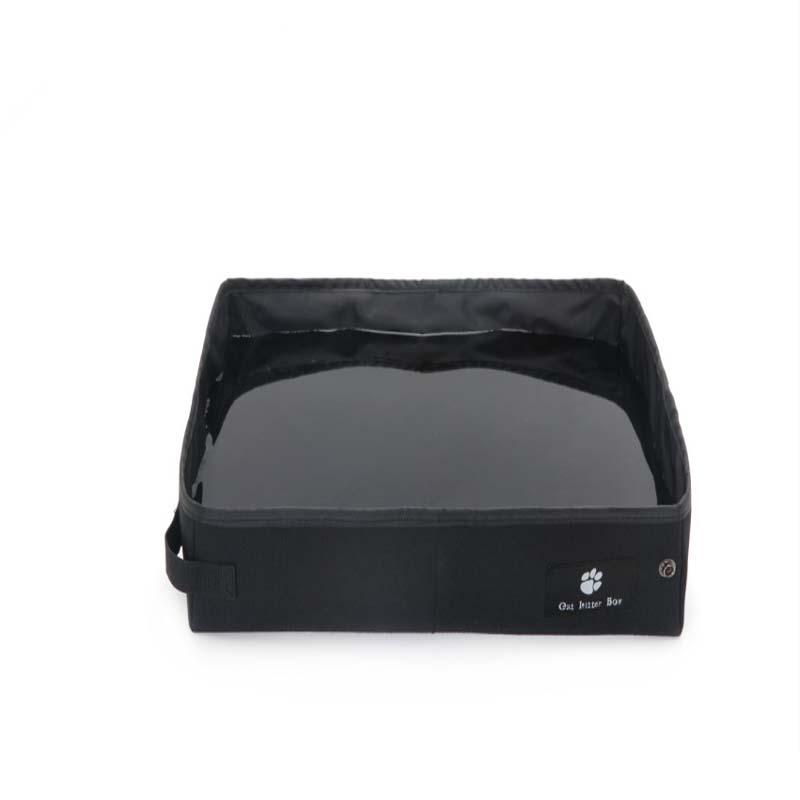 HKM-6238141 Portable Folding Cat Litter Box for Travel - Waterproof Oxford Cloth Design