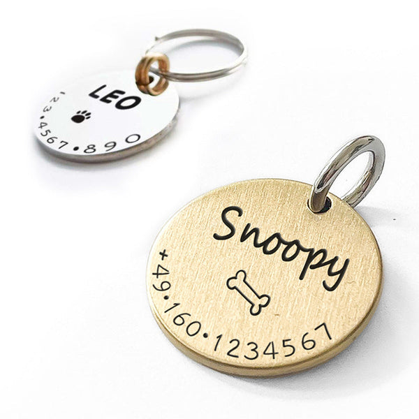 HKM-6238525 Stainless Steel Pet Loss Prevention Tag for Dogs ¨C Available in Multiple Sizes