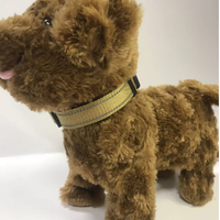 HKM-6238653 Adjustable Reflective Nylon Dog Collar for Small to Extra Large Pets - Multiple Color Options Available