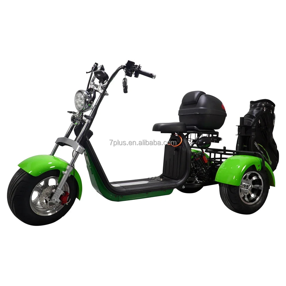 HKM-623891 3000W Three-Wheel Electric Scooter with Bluetooth, Full Suspension & Long Range