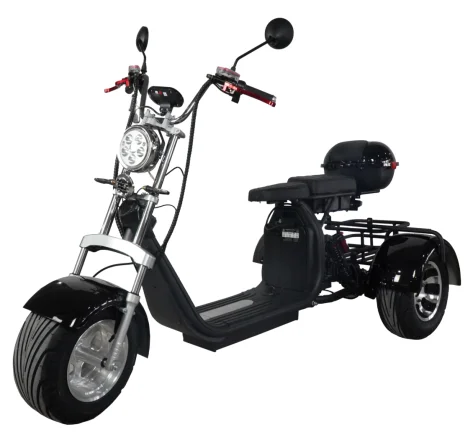 HKM-623891 3000W Three-Wheel Electric Scooter with Bluetooth, Full Suspension & Long Range