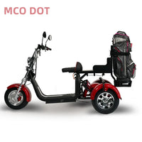HKM-623891 3000W Three-Wheel Electric Scooter with Bluetooth, Full Suspension & Long Range
