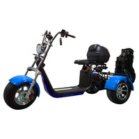HKM-623891 3000W Three-Wheel Electric Scooter with Bluetooth, Full Suspension & Long Range