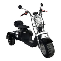 HKM-623891 3000W Three-Wheel Electric Scooter with Bluetooth, Full Suspension & Long Range