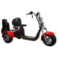 HKM-623891 3000W Three-Wheel Electric Scooter with Bluetooth, Full Suspension & Long Range