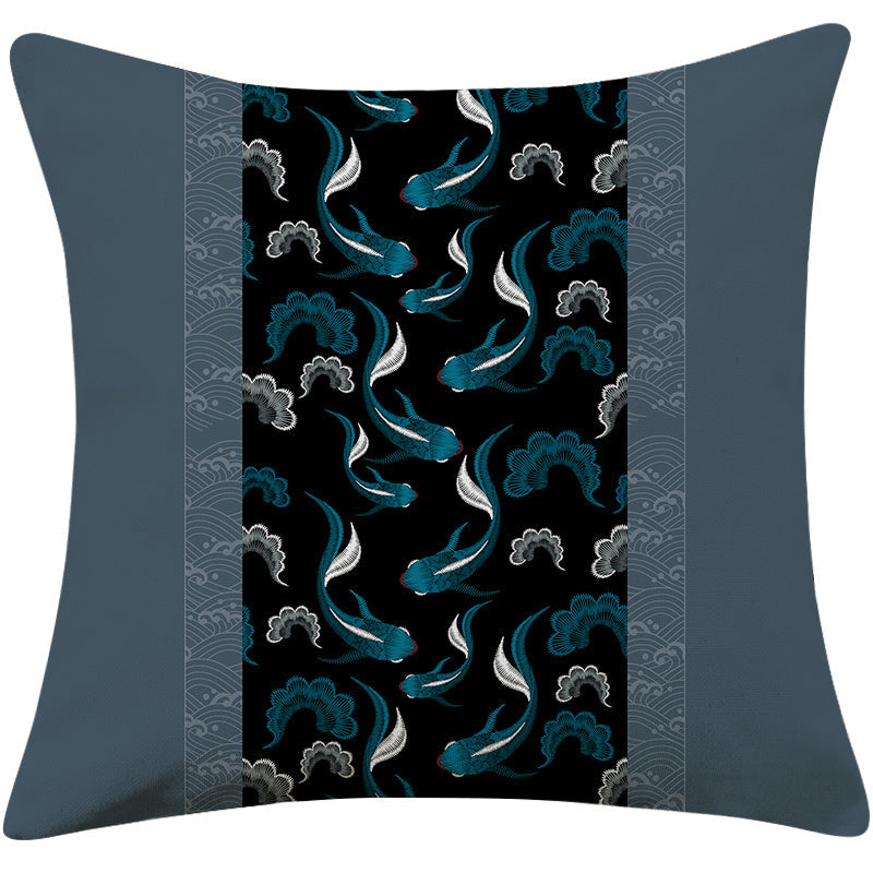 HKM-624083 Decorative Square Pillow Cushion for Sofa Bed - 45x45cm, Soft PP Cotton Filling, Various Elegant Designs