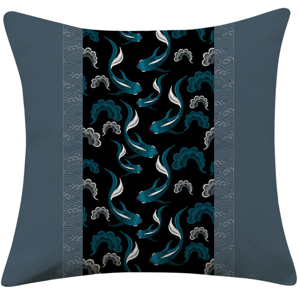 HKM-624083 Decorative Square Pillow Cushion for Sofa Bed - 45x45cm, Soft PP Cotton Filling, Various Elegant Designs