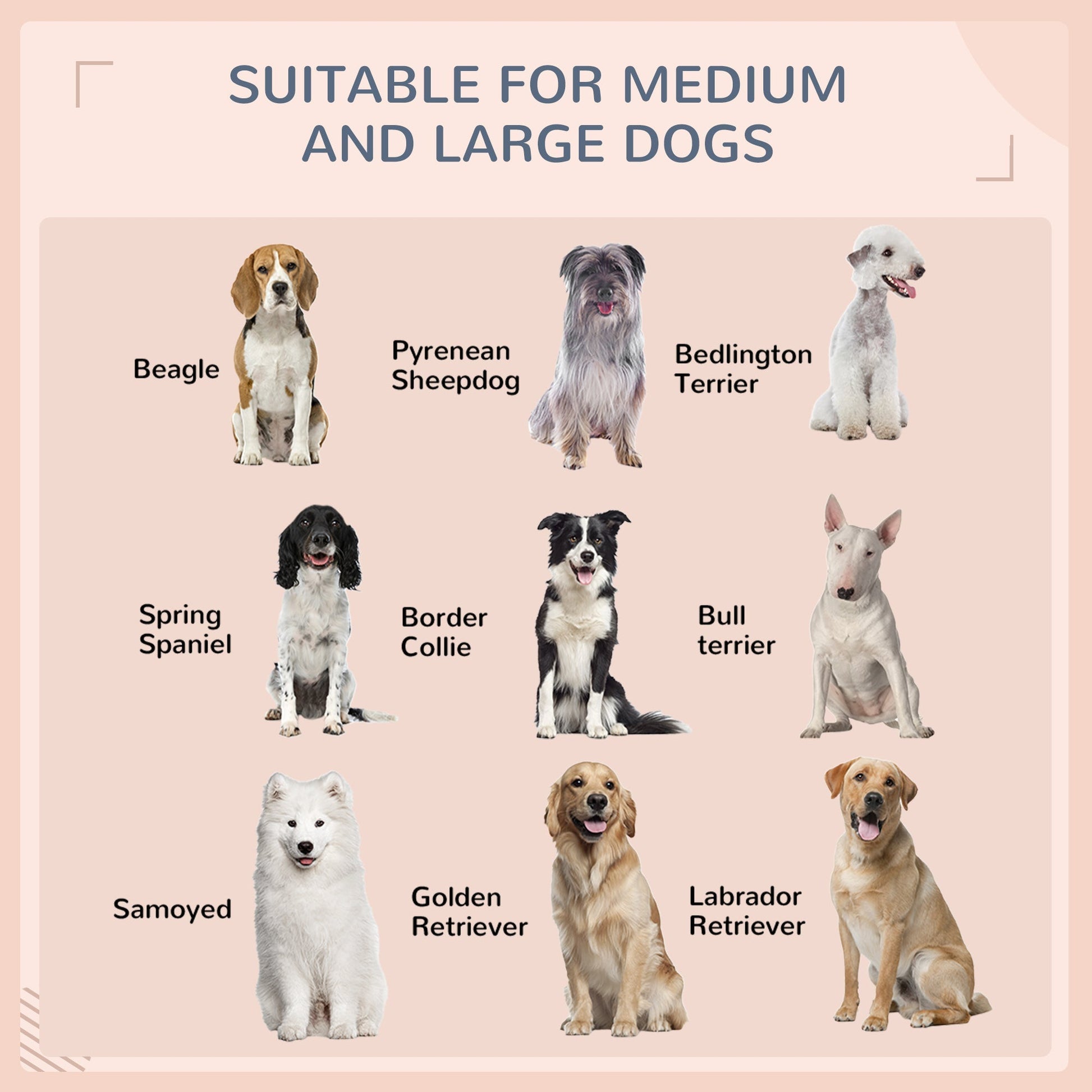 HKM-6241085 Outdoor Dog Bed with Canopy, Rattan House and Soft Removable Cushion for Medium to Large Dogs