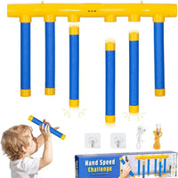 HKM-624211 Upgrade Reflex Drop Sticks Challenge Game with Voice Prompts and Remote Control for Indoor Fun