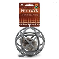 HKM-6243261 Interactive Simulation Sounding Plastic Sepak Takraw Toy for Cats - 10cm